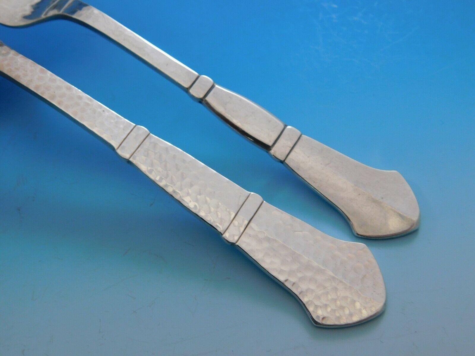20th Century Antik by E. Dragsted Danish Sterling Silver Flatware Set Service Mid-Century Mod