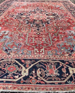 Antik Heriz Carpet Circa 1900/1910
