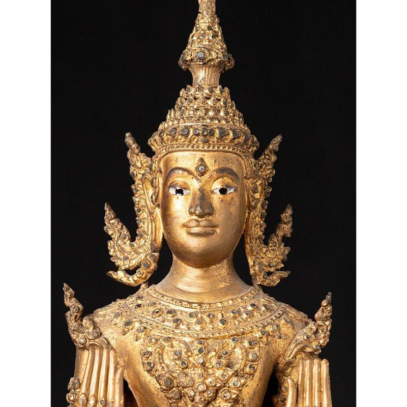 Antike Thai Rattanakosin Buddha Statue from Thailand 4