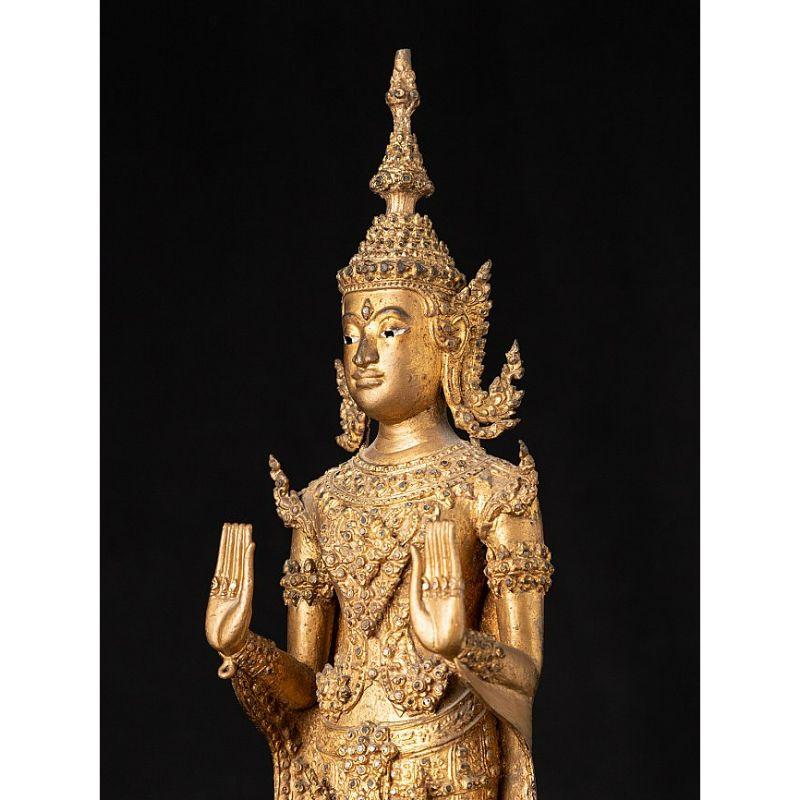 Antike Thai Rattanakosin Buddha Statue from Thailand For Sale 5