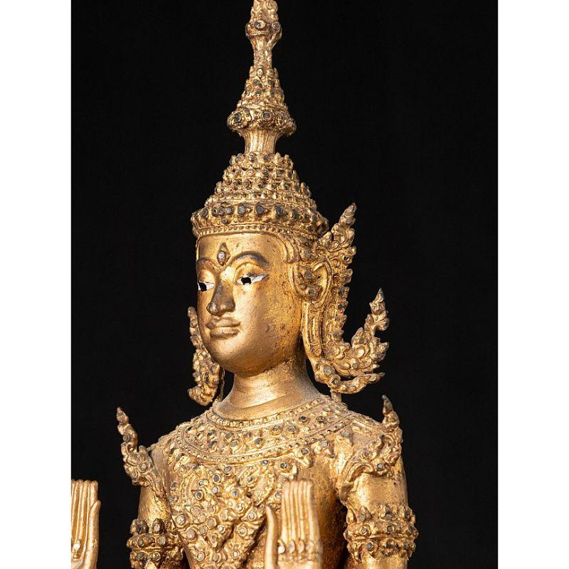 Antike Thai Rattanakosin Buddha Statue from Thailand 6
