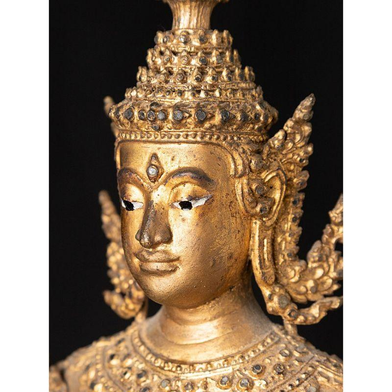 Antike Thai Rattanakosin Buddha Statue from Thailand For Sale 9