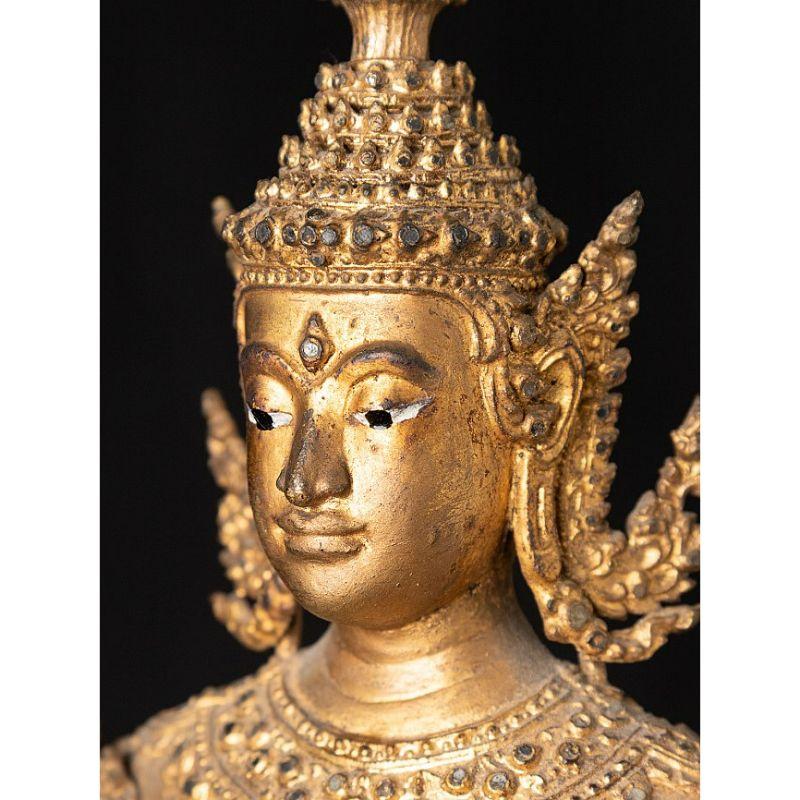 Antike Thai Rattanakosin Buddha Statue from Thailand 9