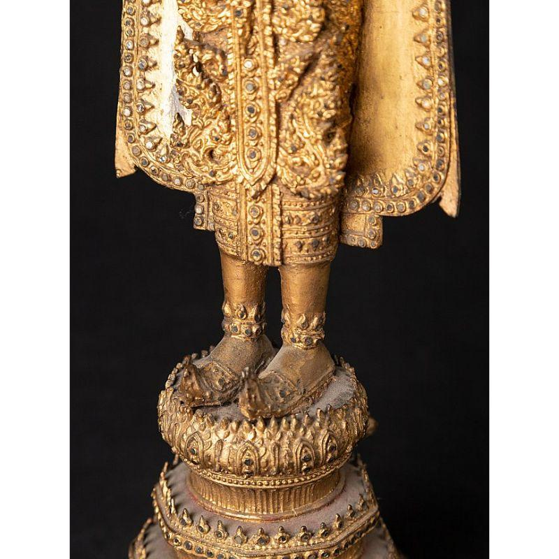 Antike Thai Rattanakosin Buddha Statue from Thailand For Sale 13
