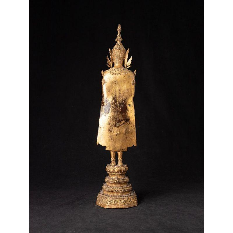 Antike Thai Rattanakosin Buddha Statue from Thailand In Good Condition For Sale In DEVENTER, NL