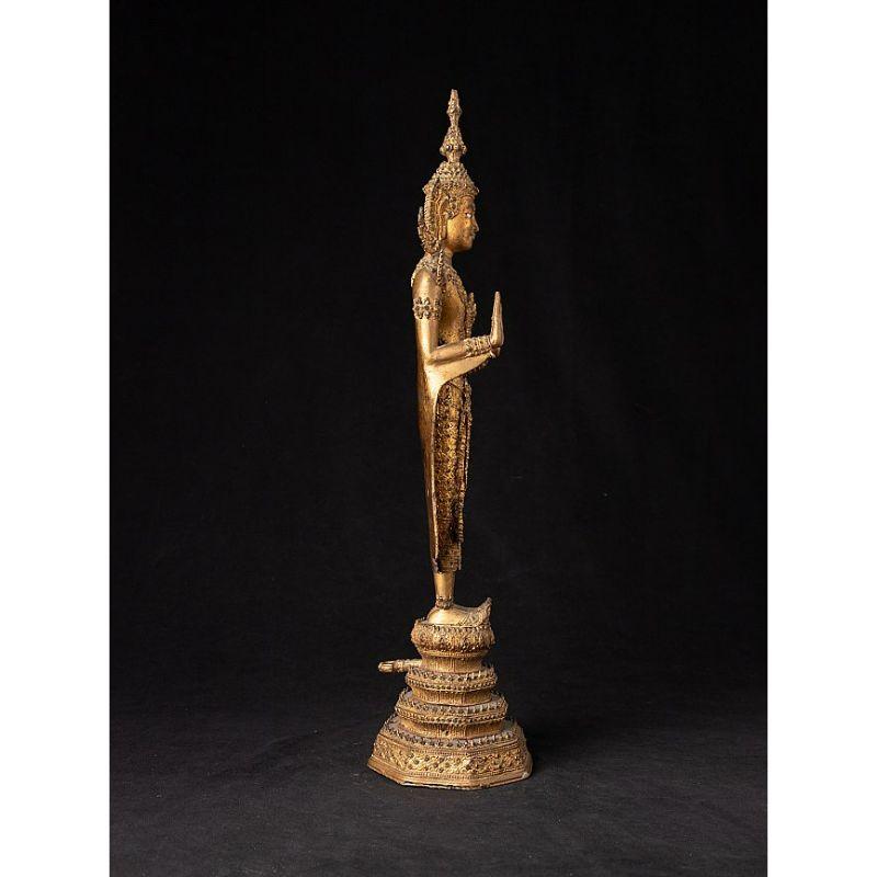 19th Century Antike Thai Rattanakosin Buddha Statue from Thailand For Sale