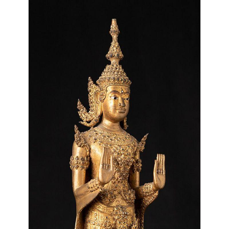 Antike Thai Rattanakosin Buddha Statue from Thailand For Sale 1