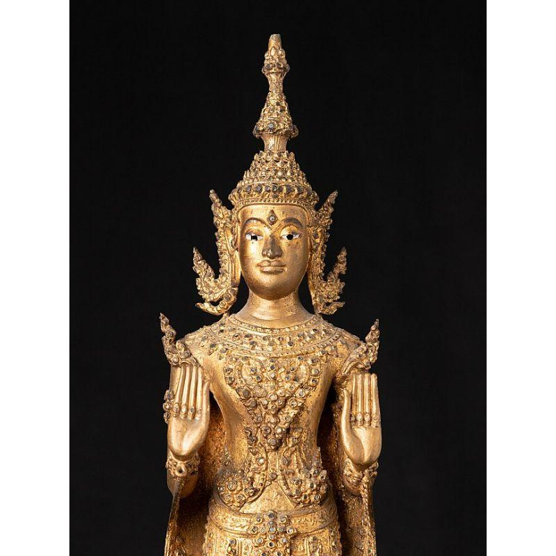 Antike Thai Rattanakosin Buddha Statue from Thailand For Sale 3