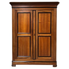 Antiker Kleiderschrank  Louis Philippe um 1860  Nussbaum