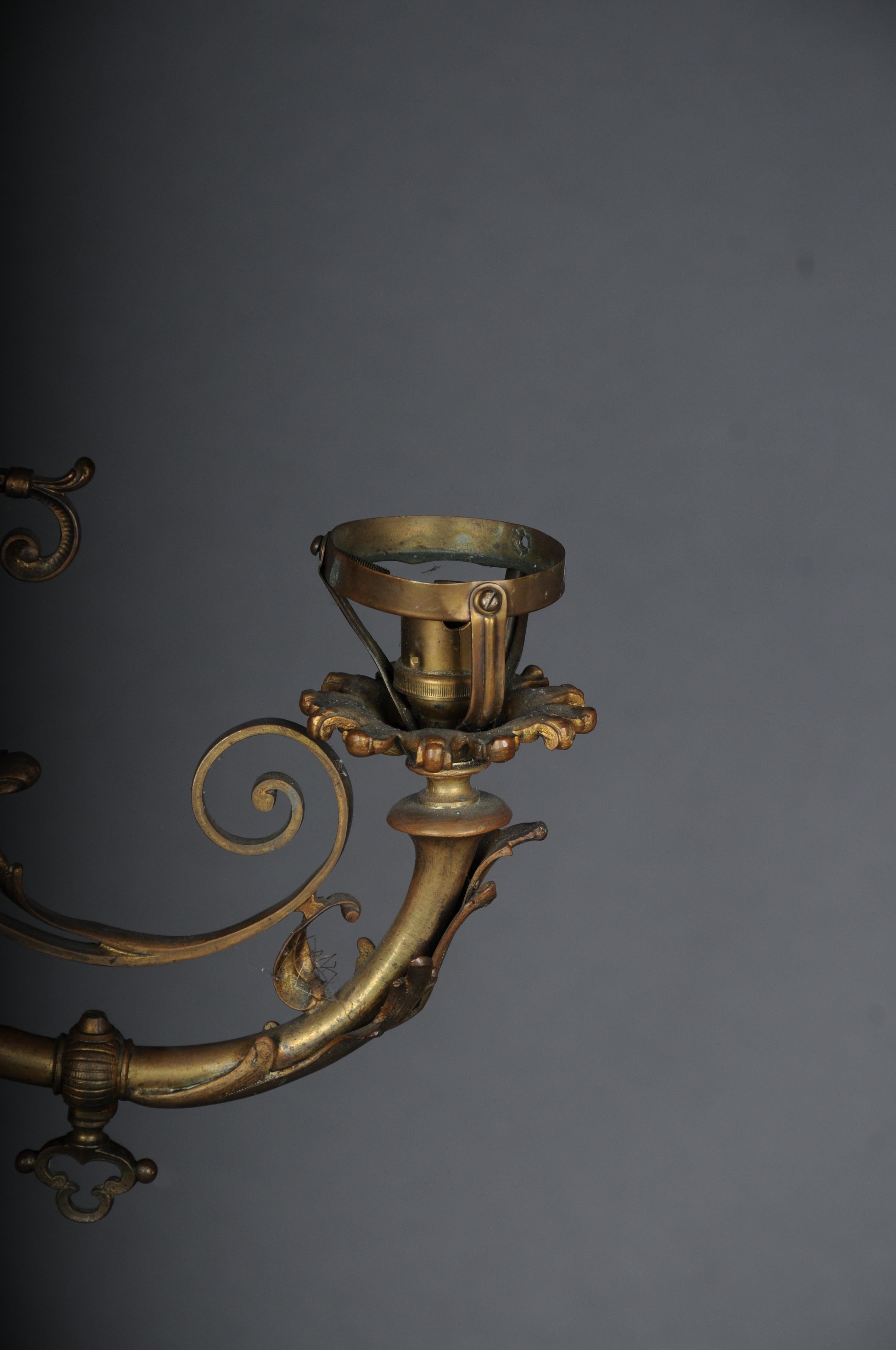 Antique magnificent chandelier, bronze, gold, around 1880 For Sale 1