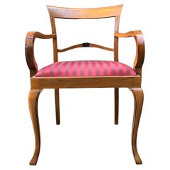 Antique chair Biedermeier early 19th century walnut