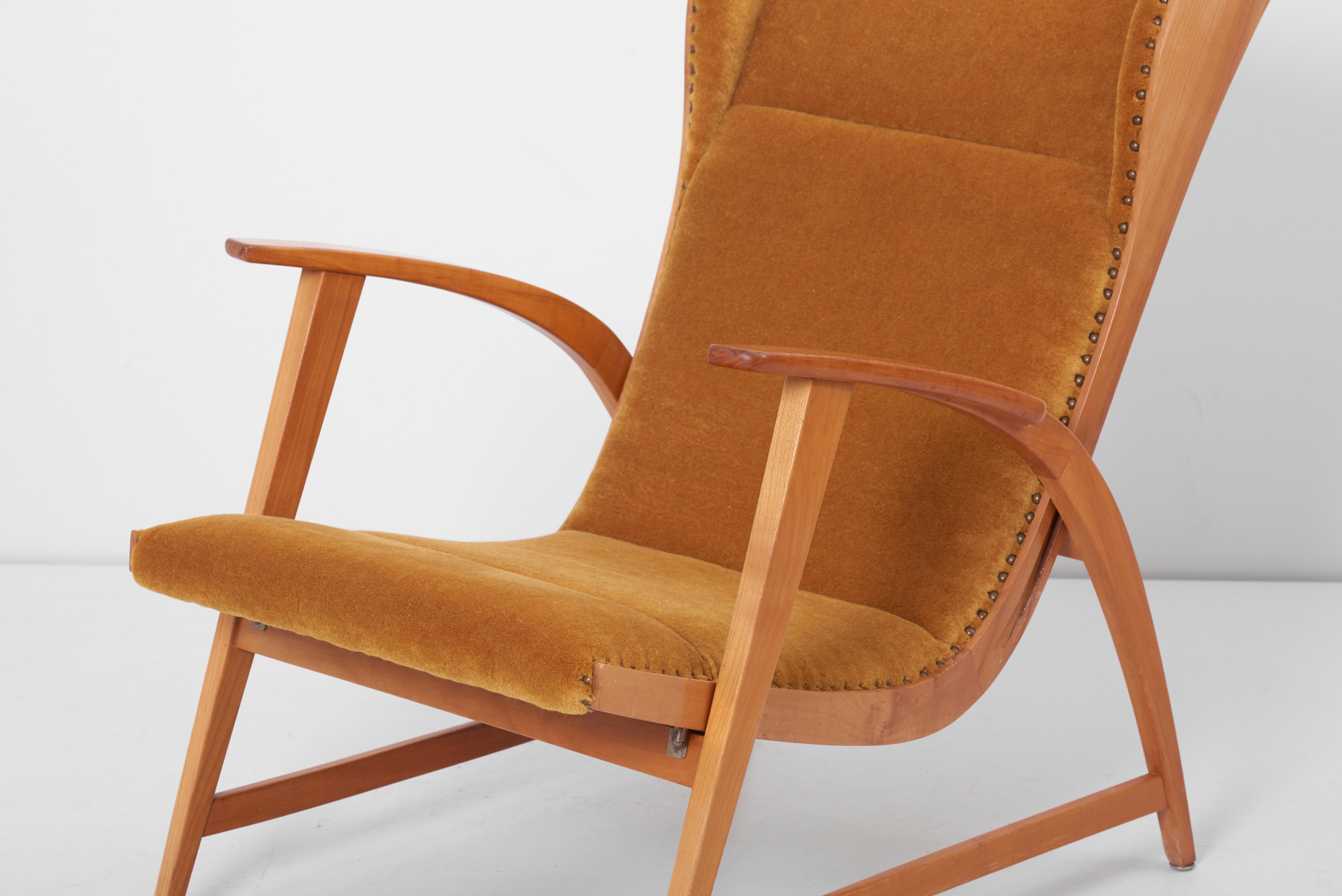 Antimott Lounge Chair by Wilhelm Knoll in Mohair Fabric, Germany, 1950s 2