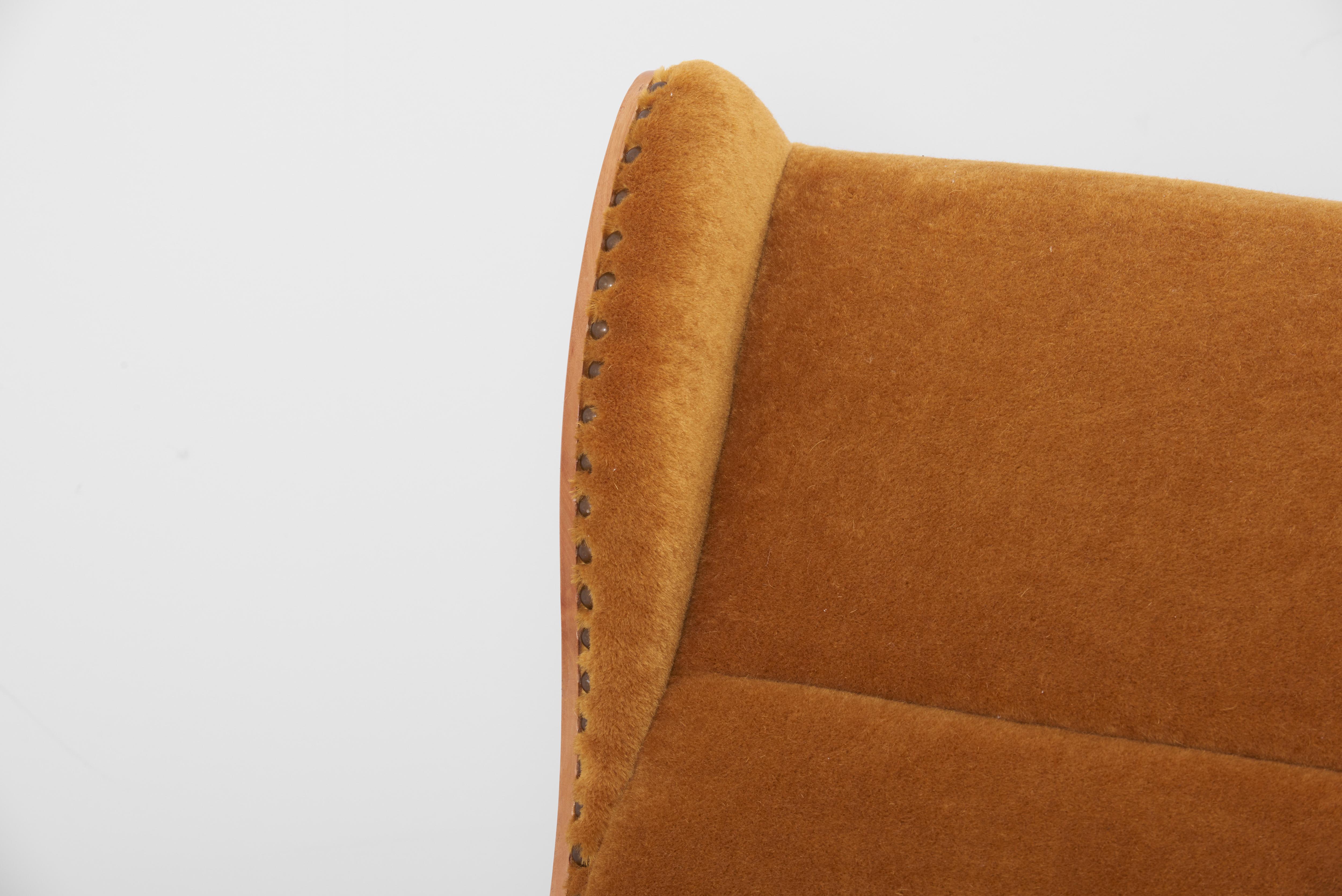 Antimott Lounge Chair by Wilhelm Knoll in Mohair Fabric, Germany, 1950s 3