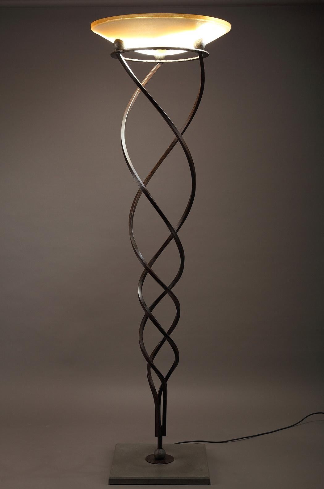 Antinea Floor Lamp by Jean-françois Crochet, Published by Terzani, 20th Century In Good Condition For Sale In Paris, FR