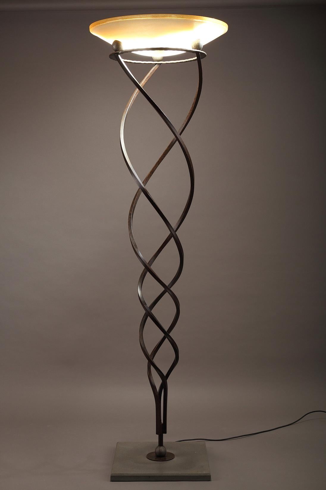 Murano Glass Antinea Floor Lamp by Jean-françois Crochet, Published by Terzani, 20th Century For Sale