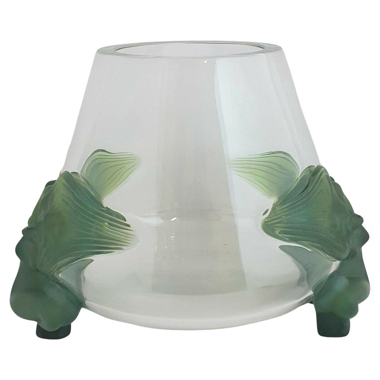 Antinea Pattern Lalique Crystal Glass Vase