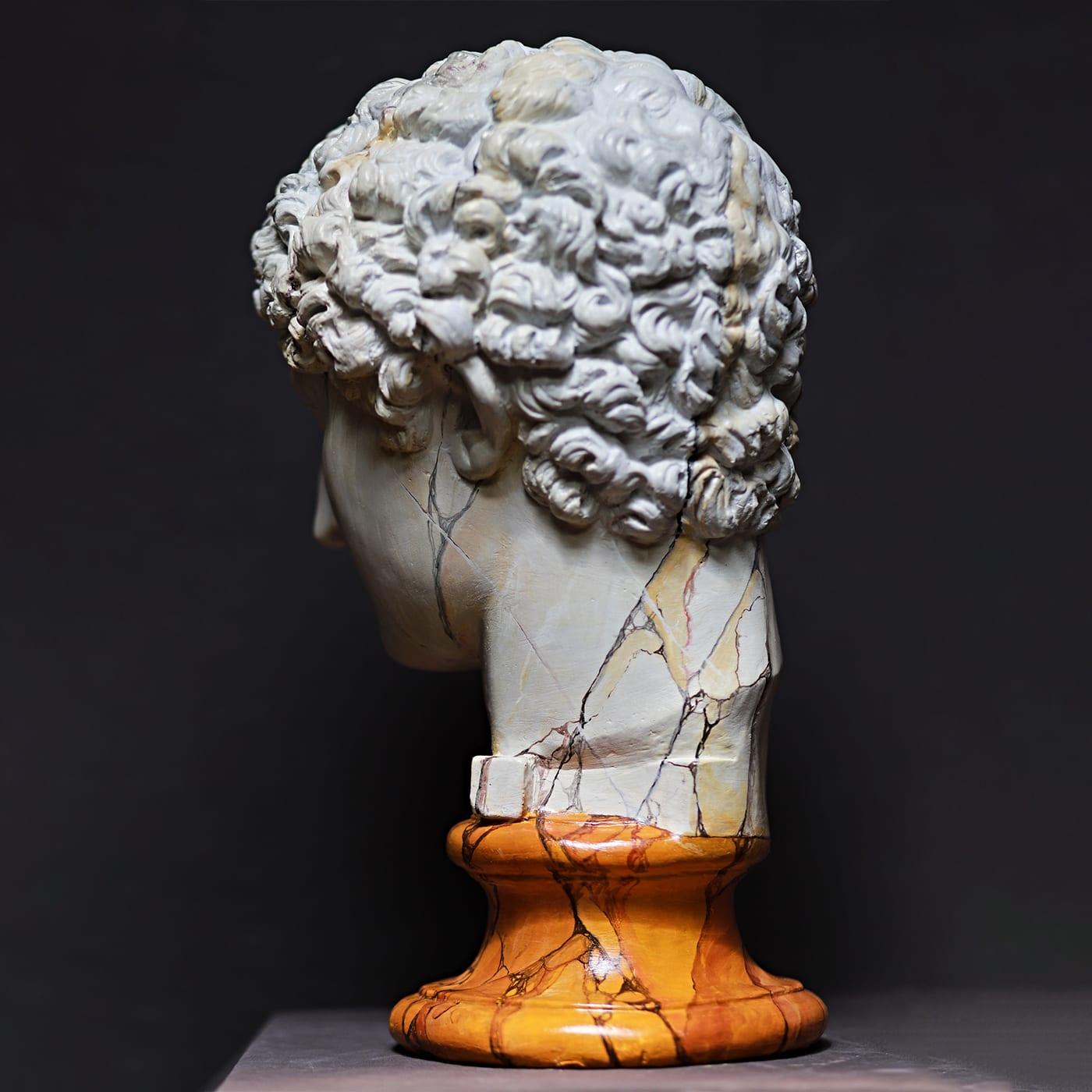 Italian Antinoo Head Sculpture For Sale