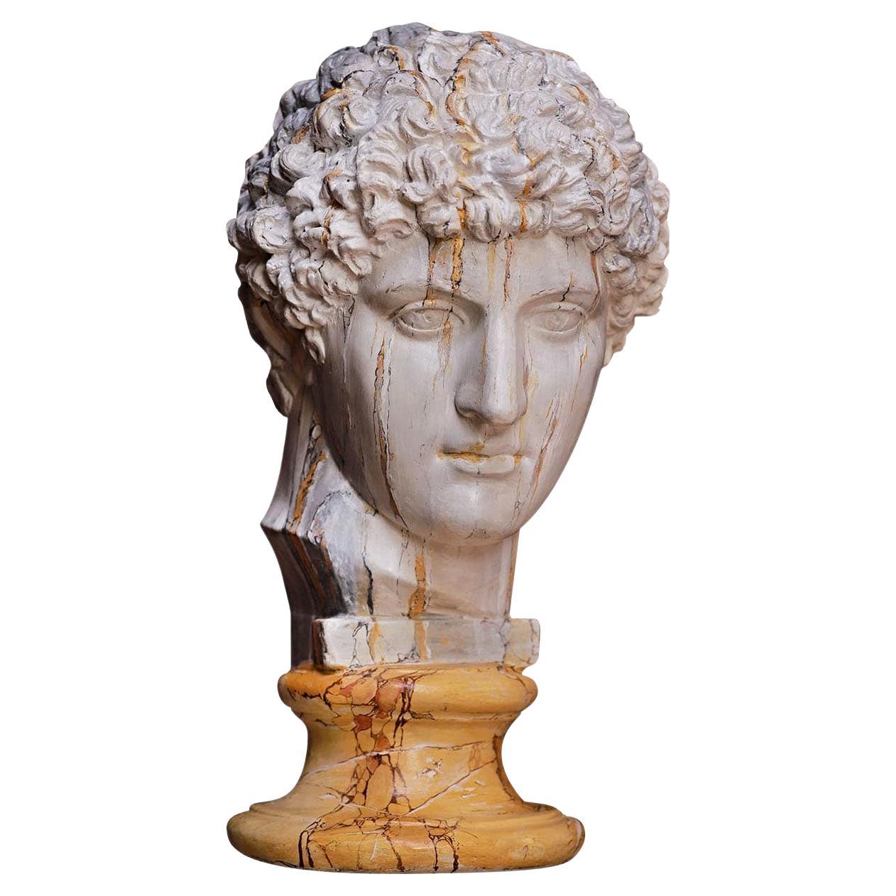 Sculpture de tête Antinoo