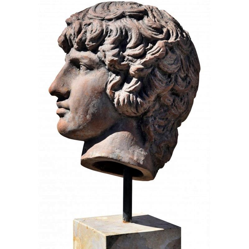 Antinoo with Marble Base

Terracotta head with marble base.
Italy
Antinous (Bitnia 130 - Alexandria of Egypt 150 AD).
Publio's favorite Elio Adriano.

Mesaures: HEIGHT 33 cm
WIDTH 30 cm
DEPTH 28 cm.