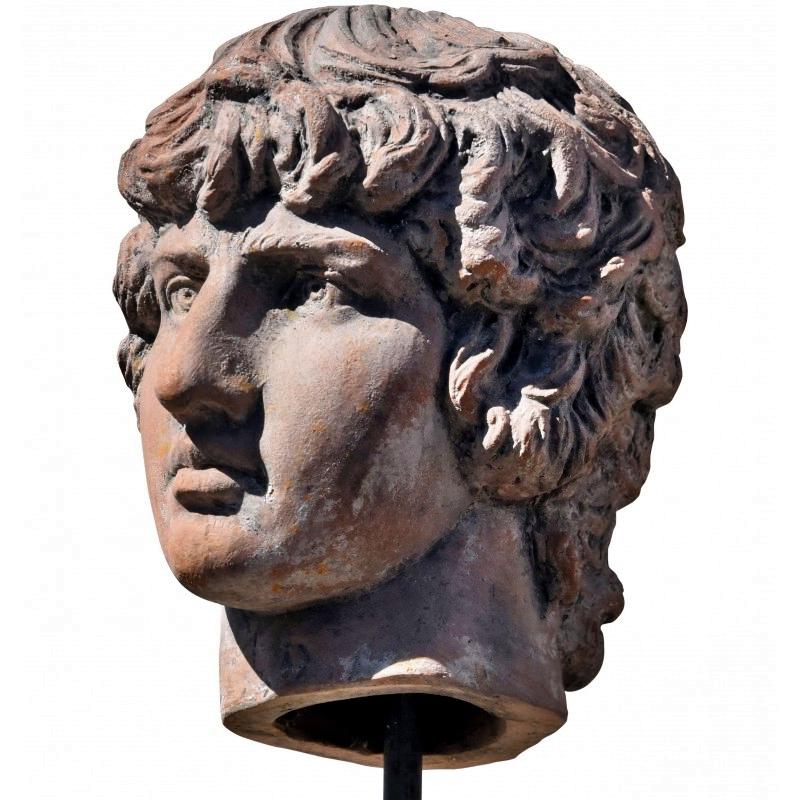 Italian Antinous 'Bitnia 130 - Alexandria of Egypt 150 AD' Sculpture Early 20th Century