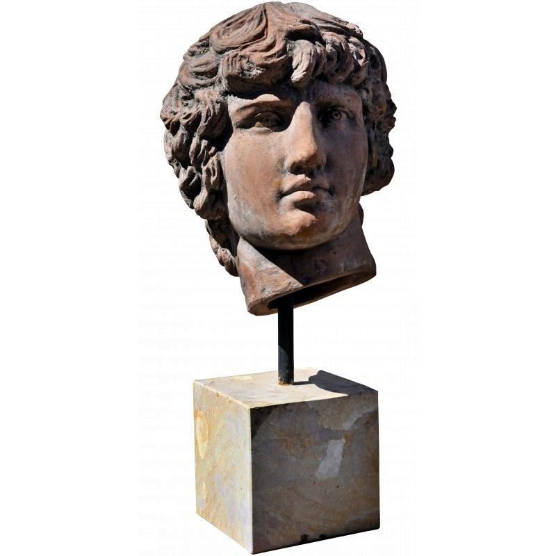 Hand-Crafted Antinous 'Bitnia 130 - Alexandria of Egypt 150 AD' Sculpture Early 20th Century