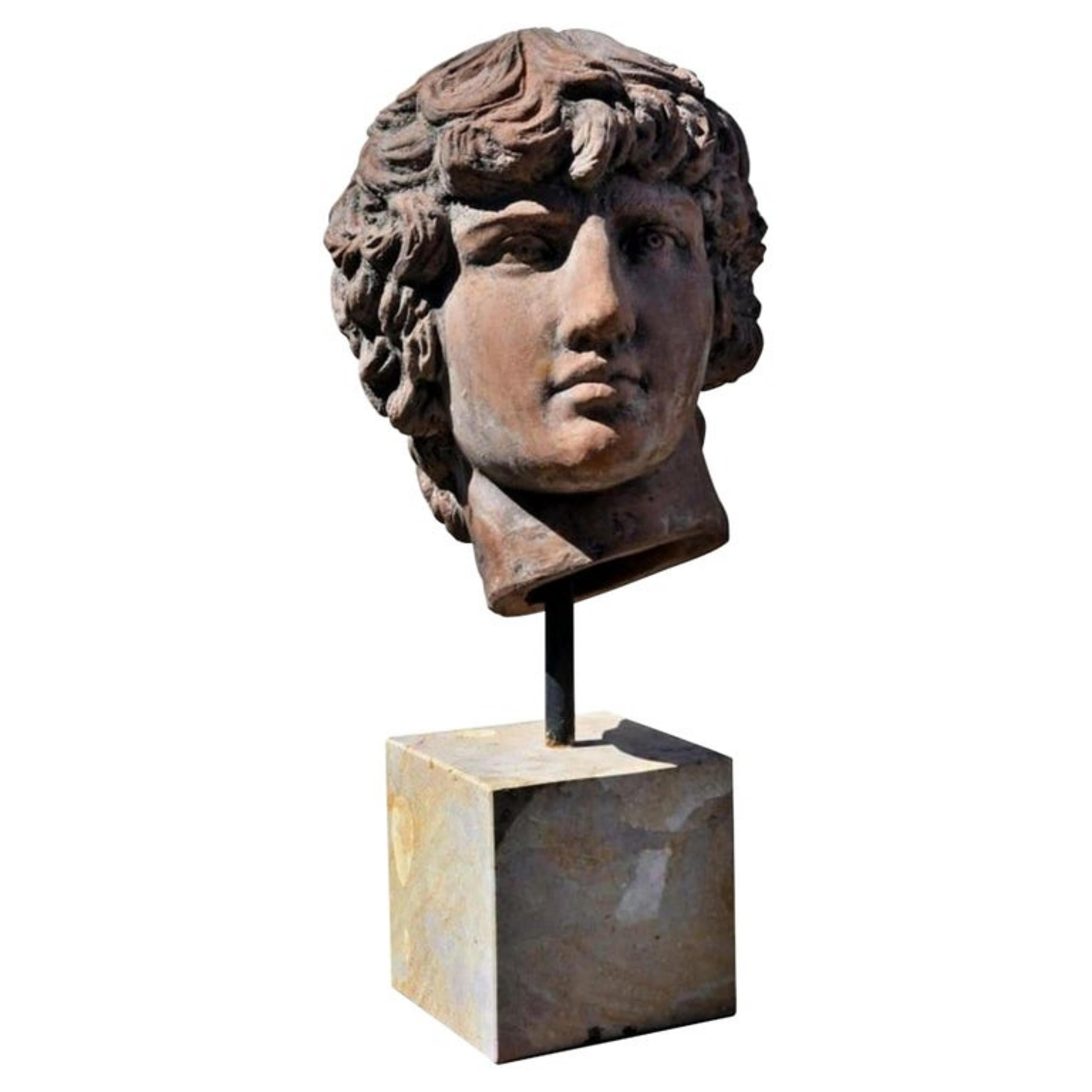Italian Antinous 'Bitnia 130, Alexandria of Egypt 150 Ad' Sculpture, Early 20th Century For Sale