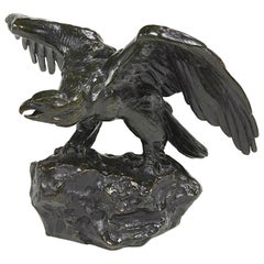 Antique Antoine Louis Barye Bronze Eagle