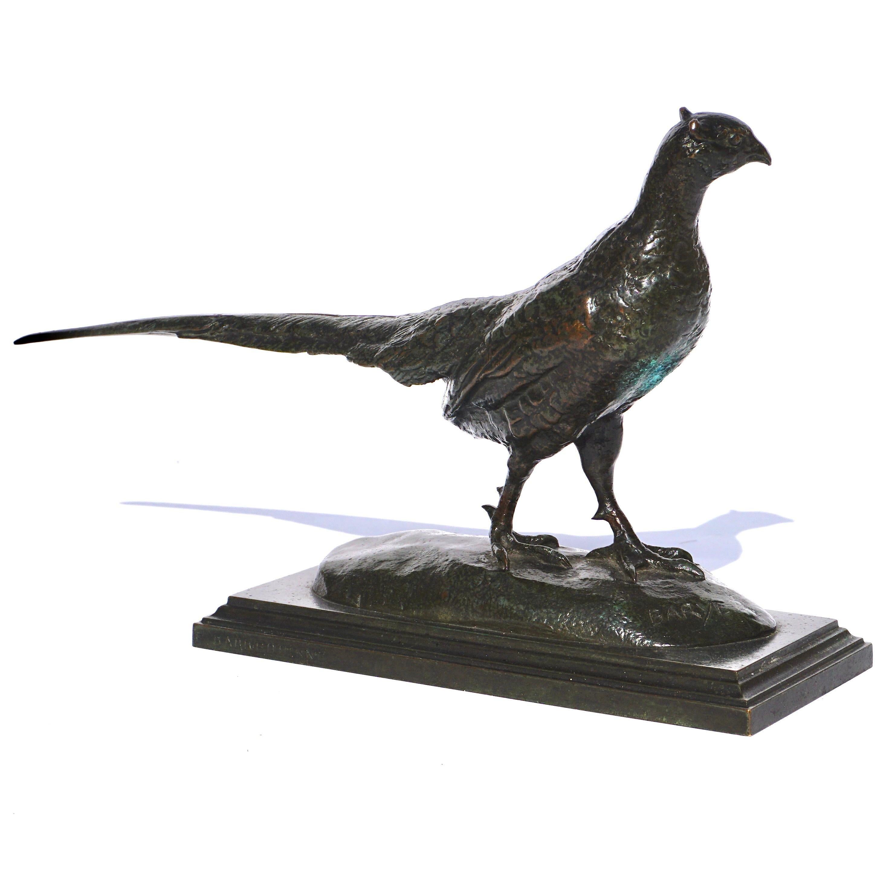 Antoine-Louis Barye Faisan en bronze 2
