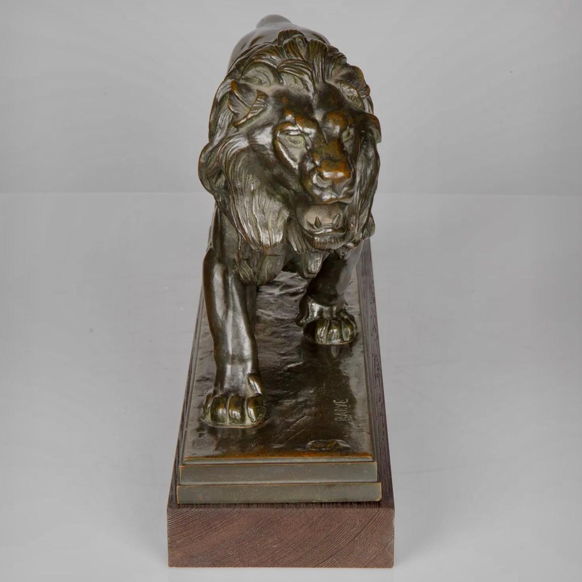 Antoine Louis Barye Lion Qui marche 17 Inch 2