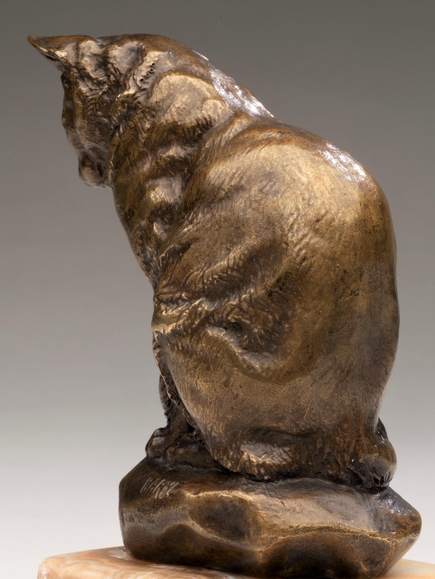 Bronze Model of a Seated Cat Antoine-Louis Barye (1795-1875) 10