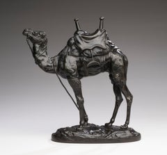 Bronze Model of an Egyptian Dromedary Camel by Antoine-Louis Barye circa 1860's