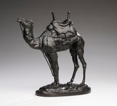 Bronzemodell einer ägyptischen Dromedary-Kamelie aus Bronze von Antoine-Louis Barye, um 1860