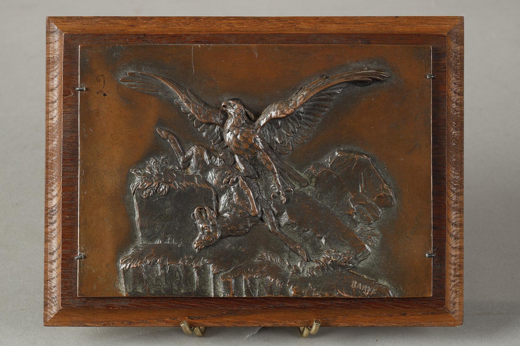 Figurative Sculpture di Antoine-Louis Barye - Aquila e camoscio