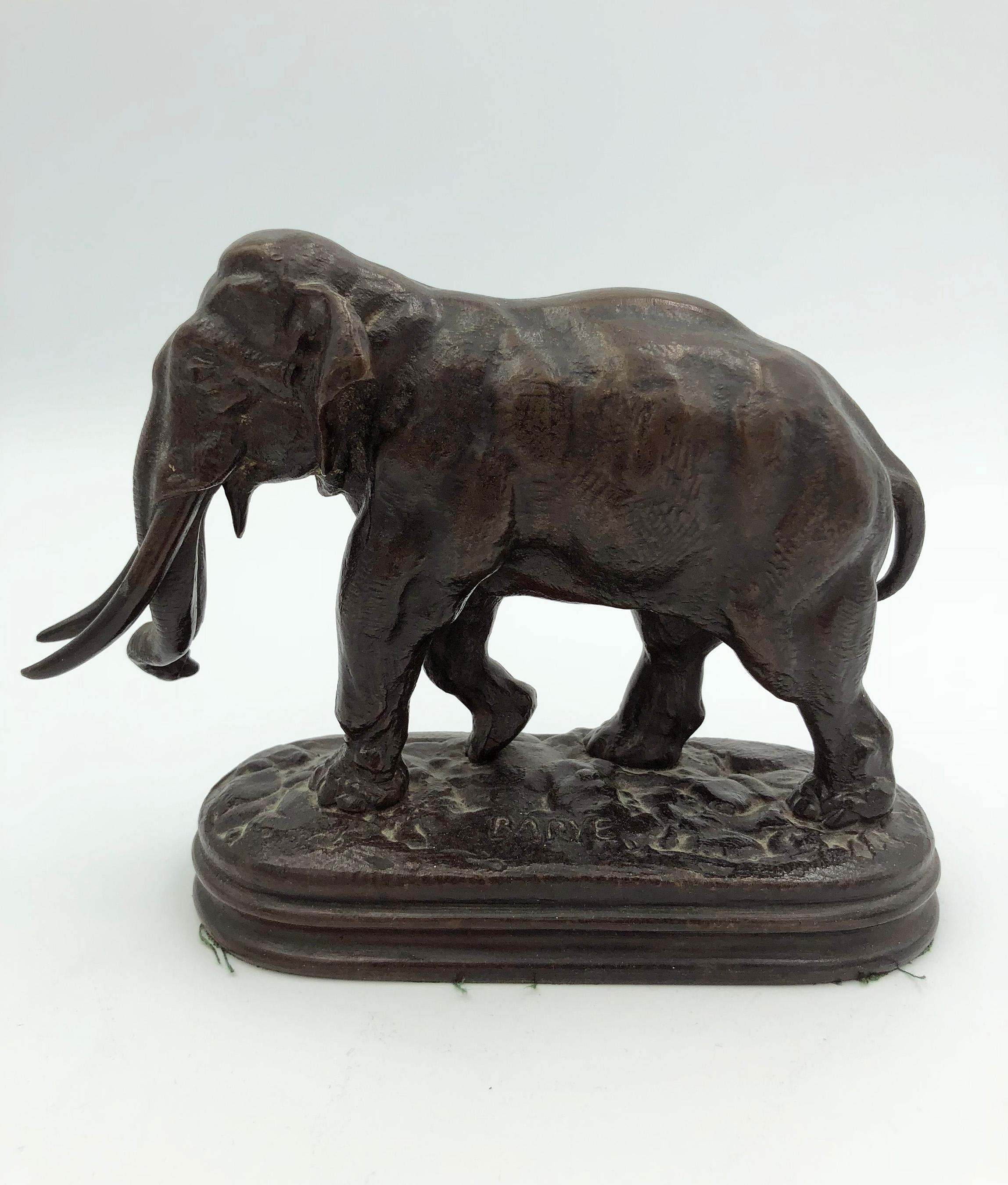 Elephant - Sculpture by Antoine-Louis Barye