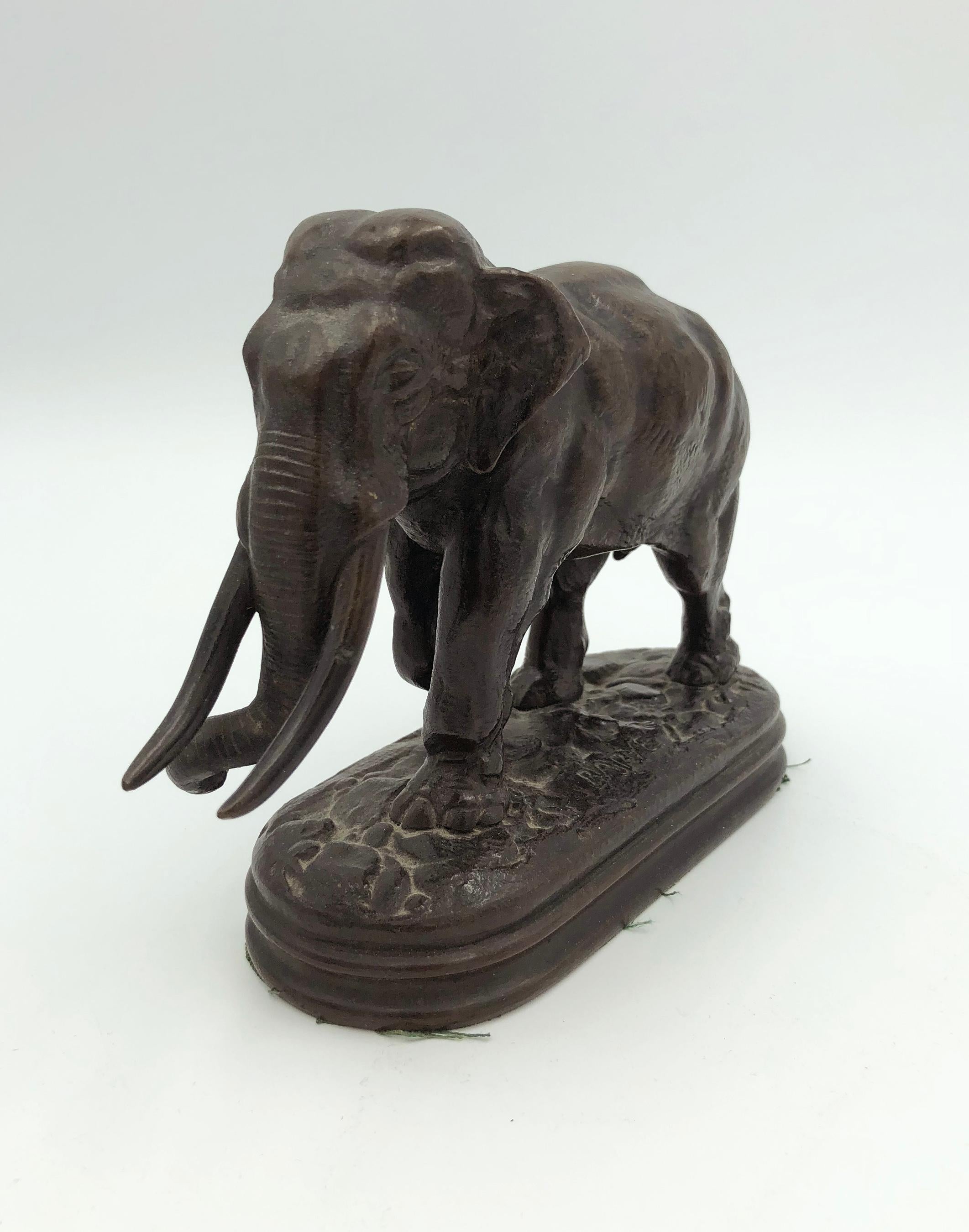 Antoine-Louis Barye Figurative Sculpture - Elephant