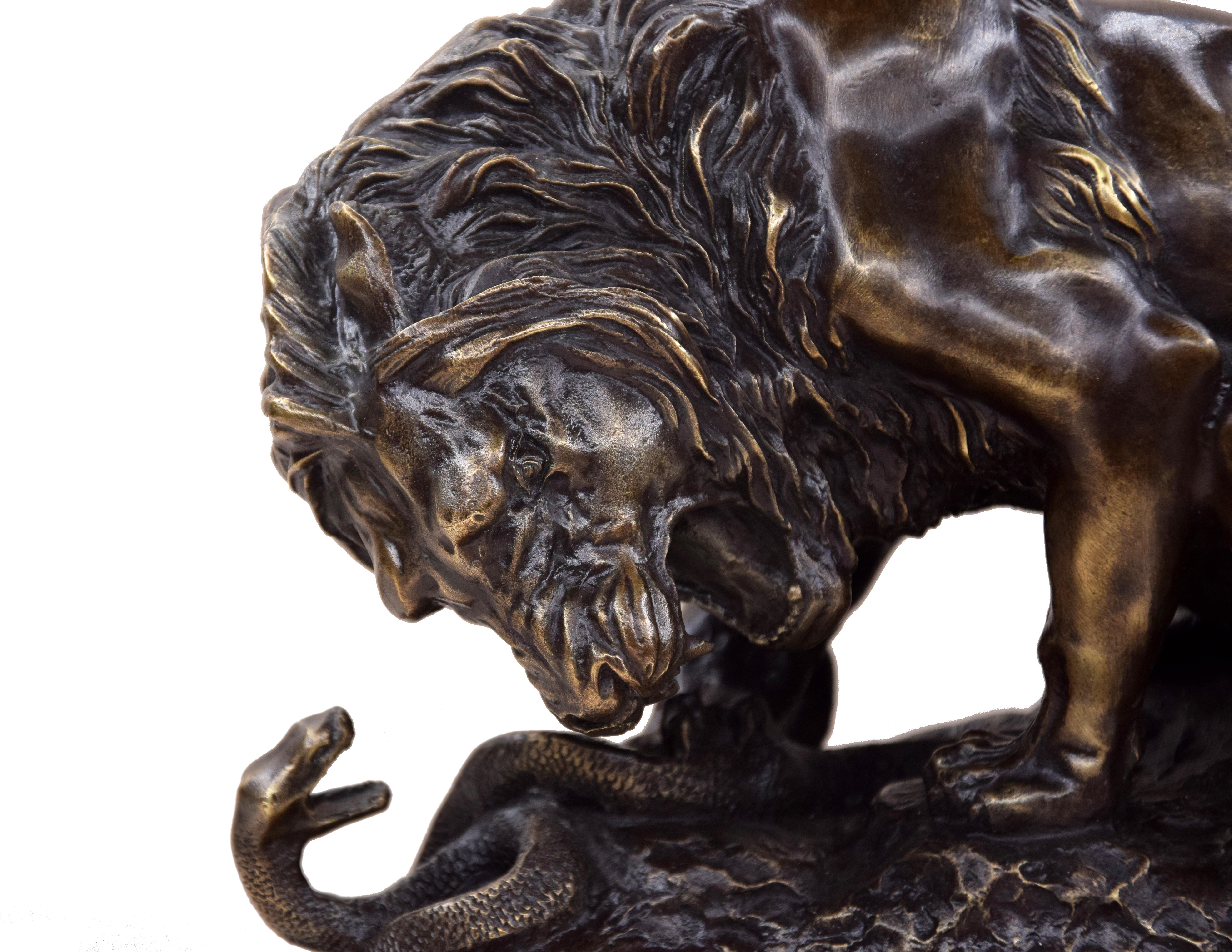barye lion sculpture