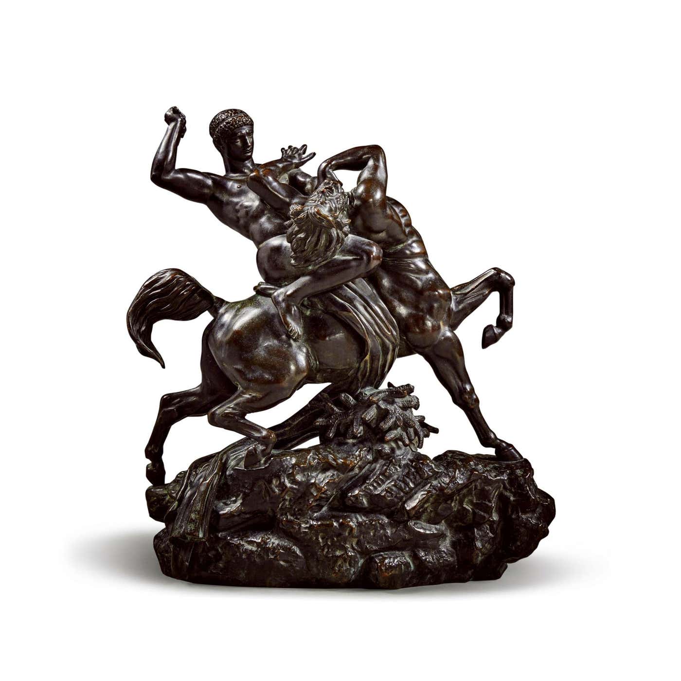 Antoine-Louis Barye - Patinated Bronze Statue of Theseus and the ...