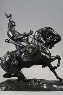 Tartar warrior stopping his horse