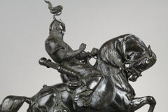 Tartar warrior stopping his horse