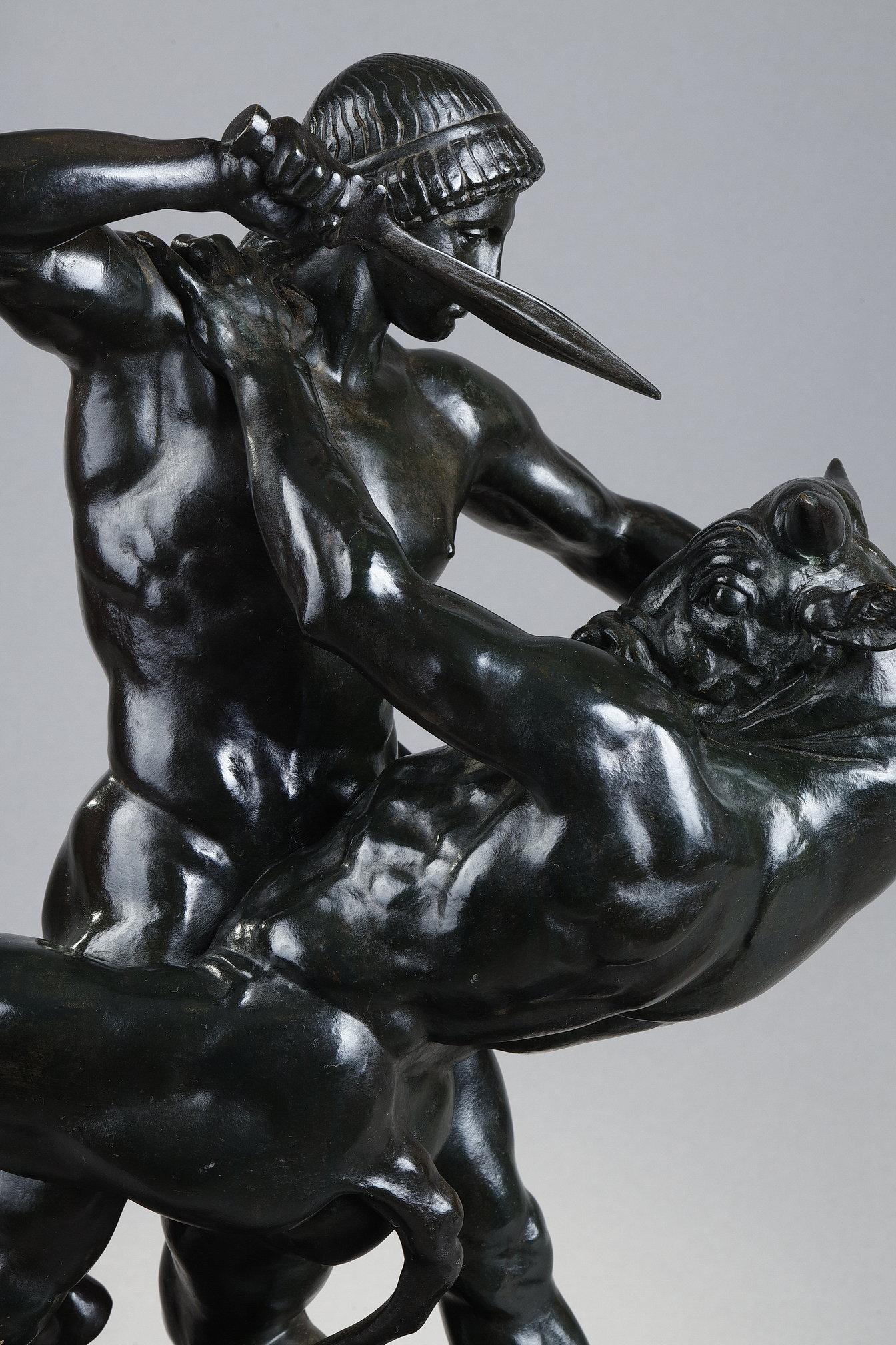 Theseus slaying the Minotaur - Sculpture by Antoine-Louis Barye