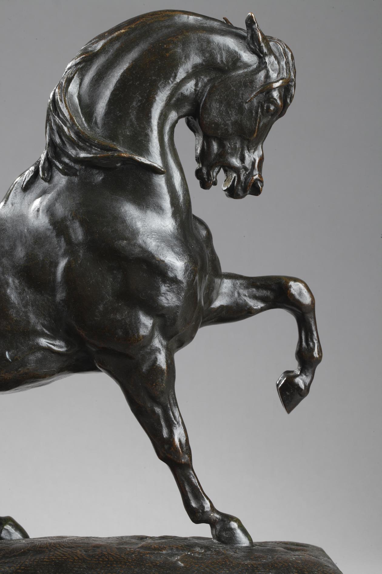 Turkish Horse - Sculpture by Antoine-Louis Barye