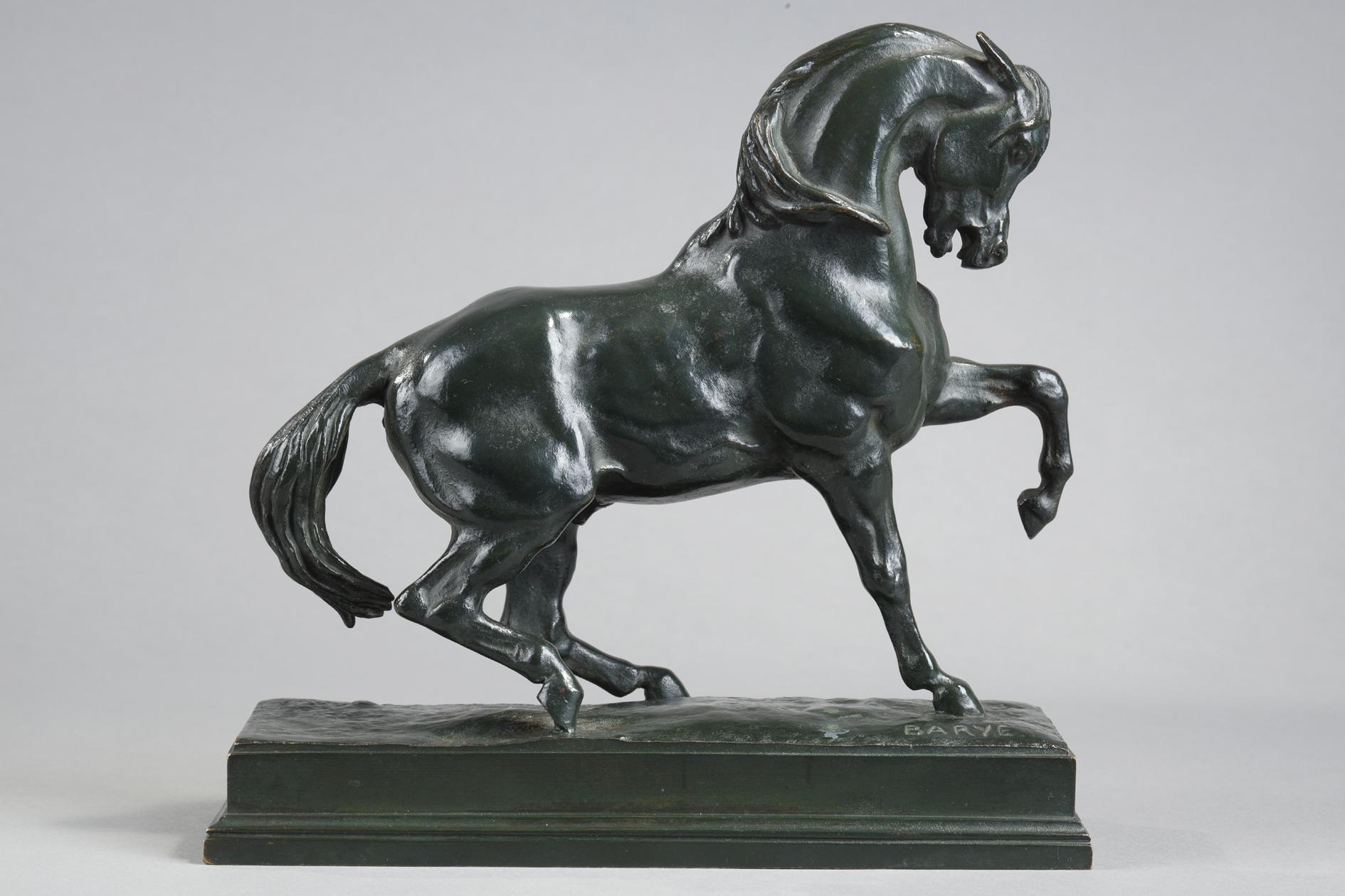 Caballo turco - Sculpture de Antoine-Louis Barye