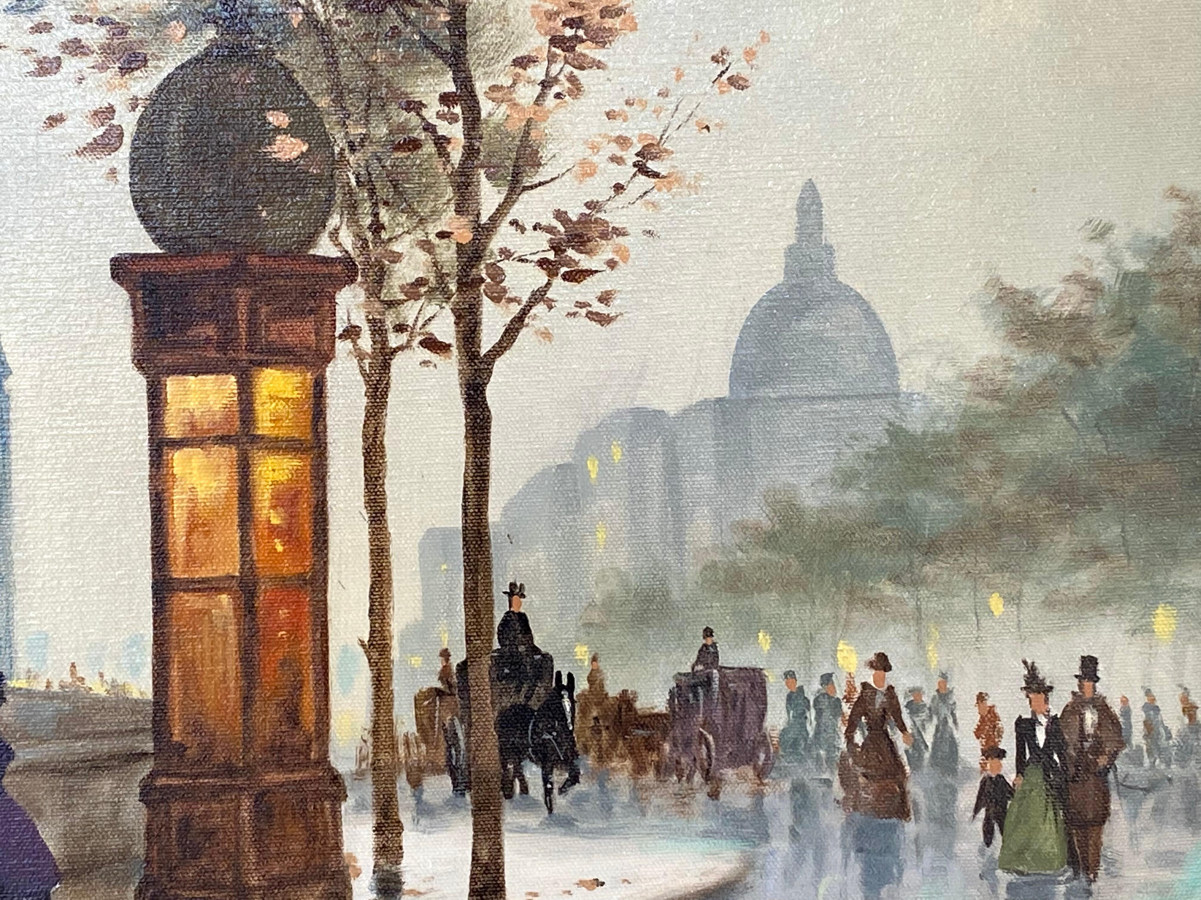 Die alten Zeiten, Paris (Grau), Interior Painting, von Antione Verdy