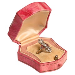Antique Old European Cut Diamond Ring (Approx 0.10-Carats), 18k Yellow Gold