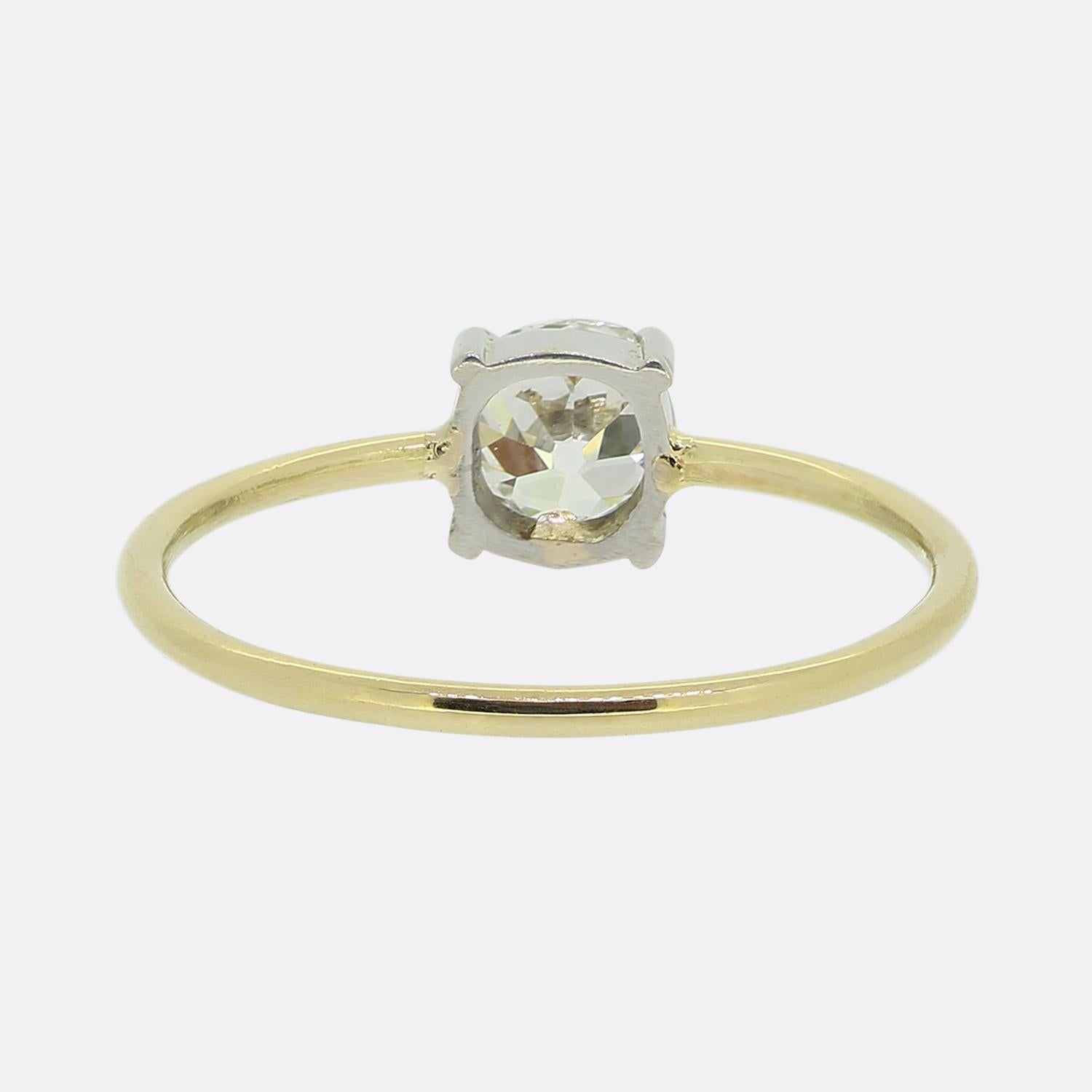 Antiker 0.22 Karat Diamant Solitär-Ring im Zustand „Gut“ im Angebot in London, GB