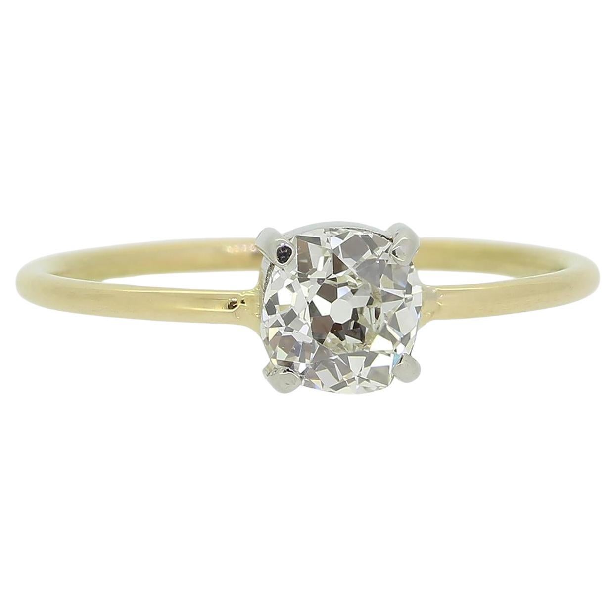 Antique 0.22 Carat Diamond Solitaire Ring