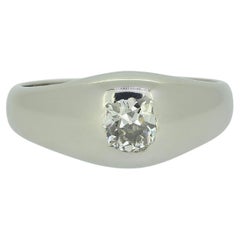 Antique 0.33 Carat Old Cut Diamond Gypsy Ring