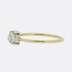 Antique 0.34 Carat Diamond Solitaire Ring