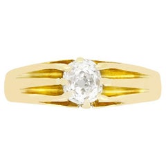 Antiker 0,40ct Diamant Siegelring, gestempelt 1929