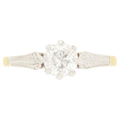Antique 0.60ct Diamond Solitaire, c.1930s